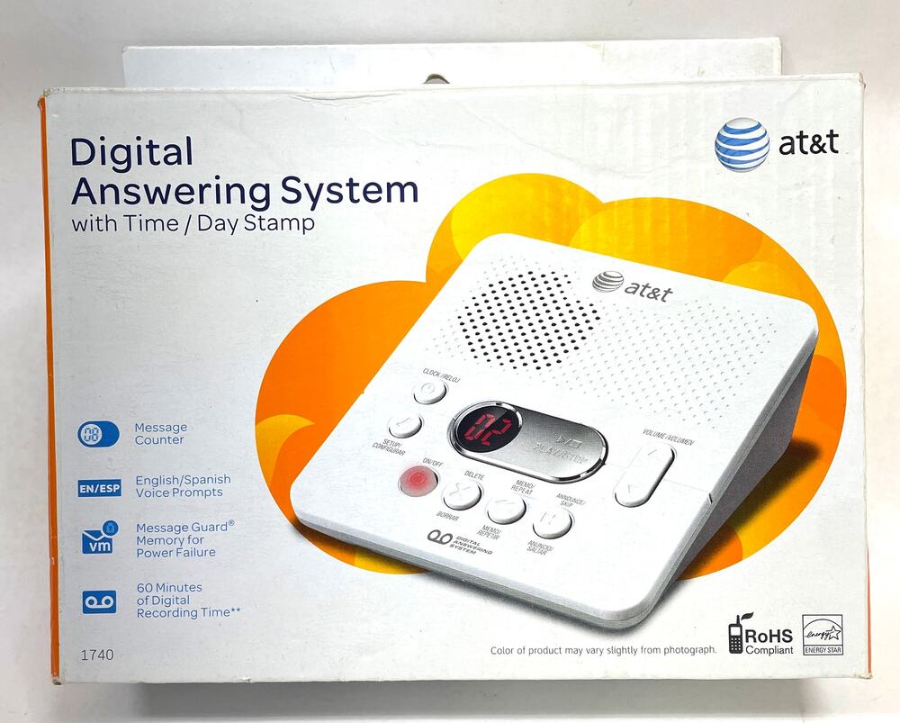 AT&T Answering Machine with Time/Date Stamp - Complete Works Fine, Clean Cond.